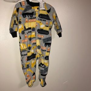 Brand new baby boy fleece sleeper with tags